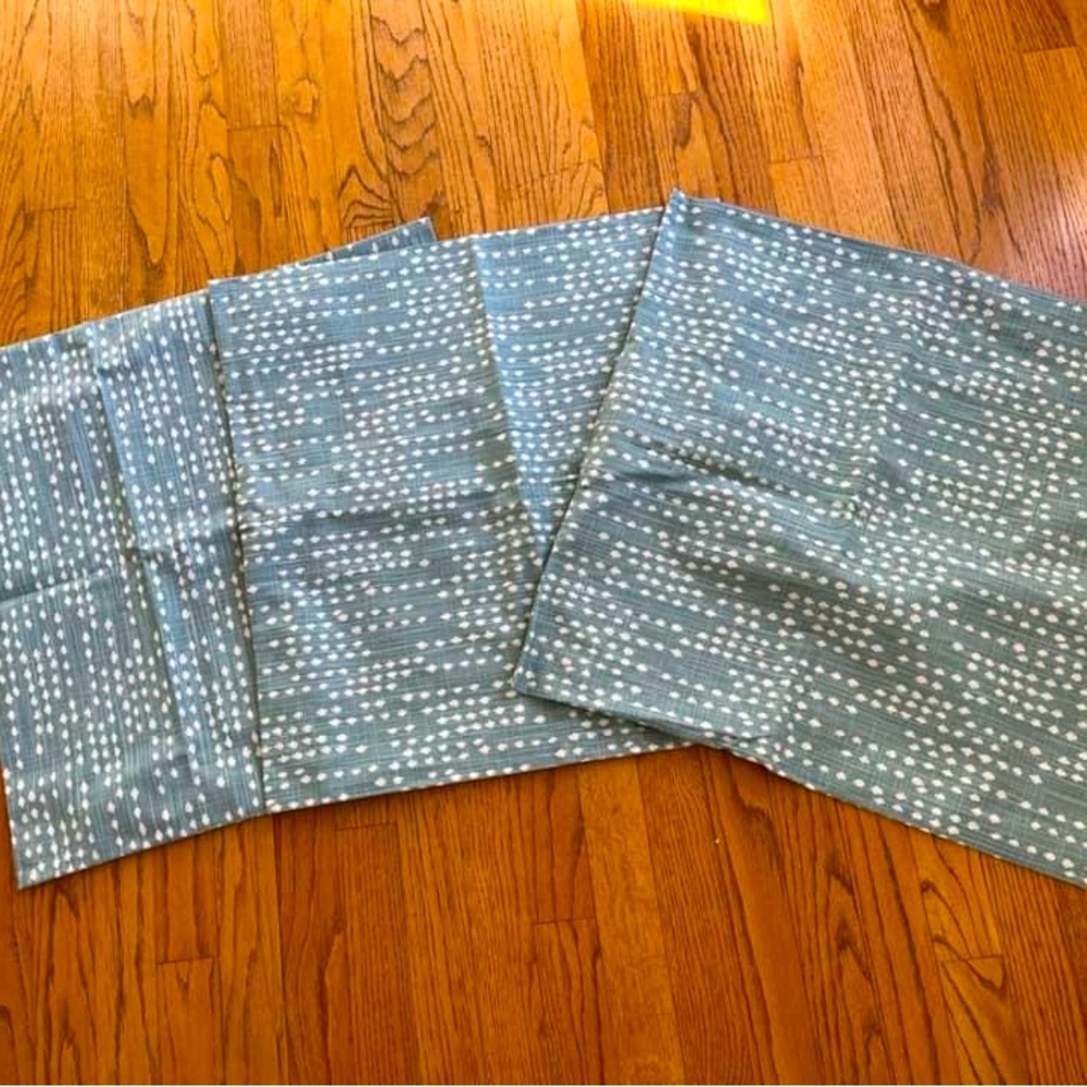 Three mint custom pillow covers